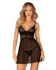 Sekswony zestaw babydoll i stringi Obssesive  XL/2XL